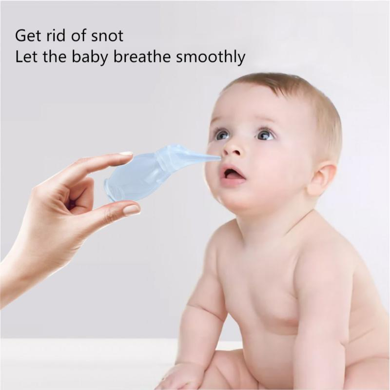 New Style Supplier Natural Silicone Soft Material Baby Nose Cleaner Aspirator Nasal