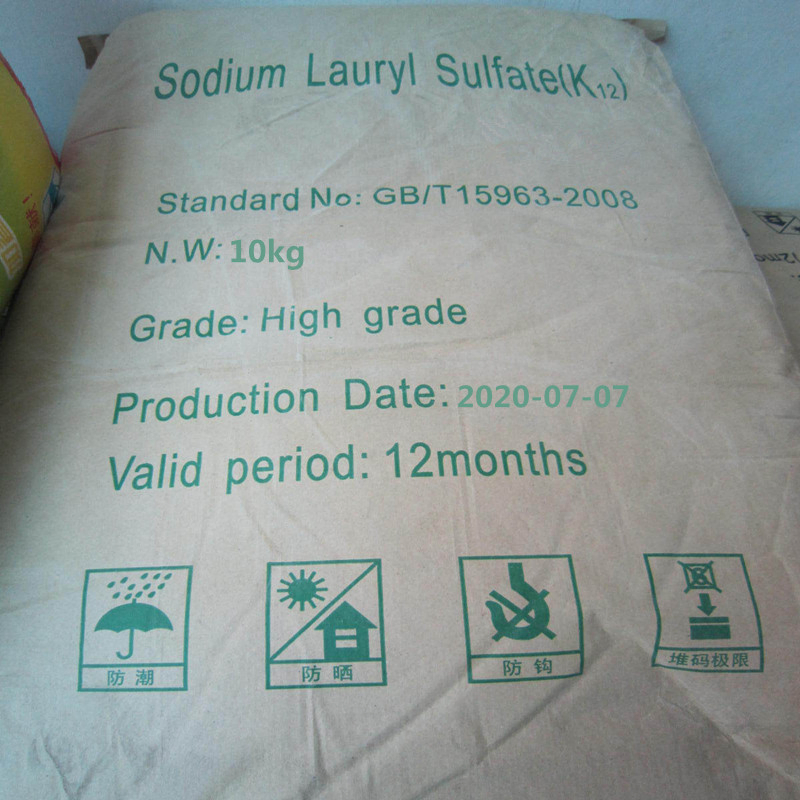 Air Entraining Agent SLS K12 Powder Sodium Lauryl Sulfate and Sodium Dodecyl Sulfate