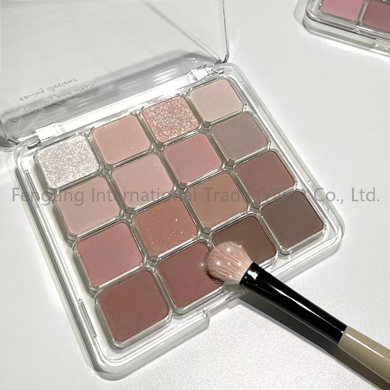 Wholesale 16 Shades Eyeshadow Palette Brown Tone Eye Makeup Powder Professional Makeup Brighten Cosmetic Makeup