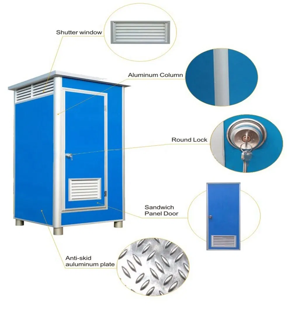 Luxury Restroom VIP Mobile Public Toilet Outdoor Portable Toilets