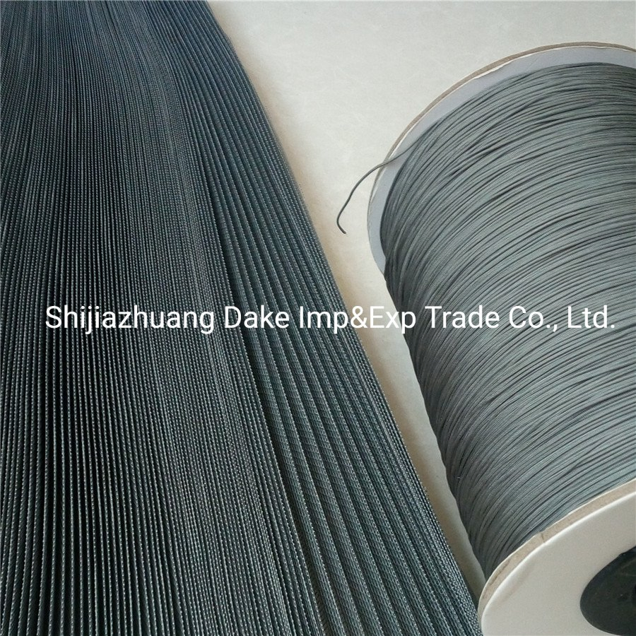 Black Color Retractable Sliding Pleated Window Screen String, Pleated Insect Net Thread, Folding Insect Screen Cord