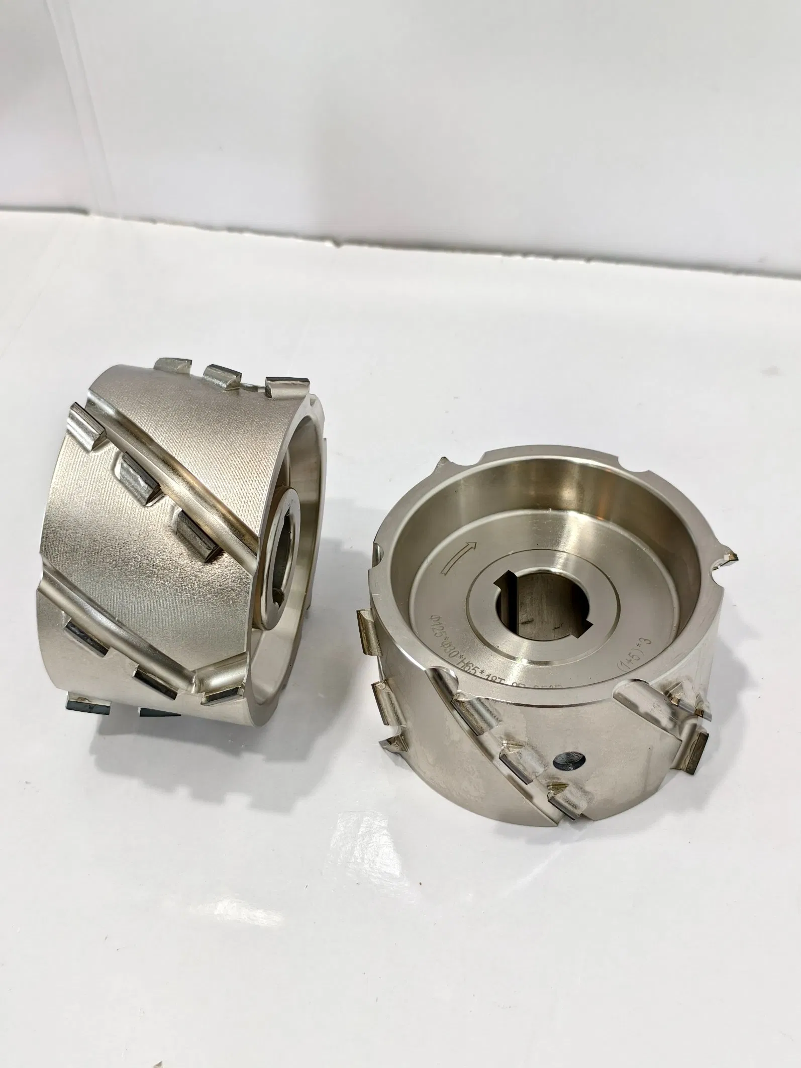 Woodworking Machinery Parts 125X30xh65X18t Edge Banding Cutter Spiral Cutter PCD Milling Jointing Cutter