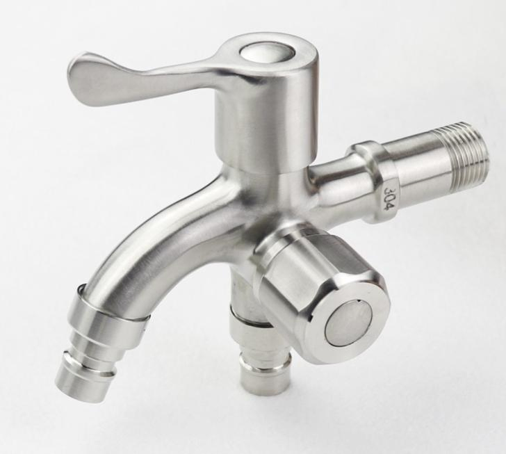 304 Stainless Steel Washing Machine Faucet Household Mop Pool Quick Open