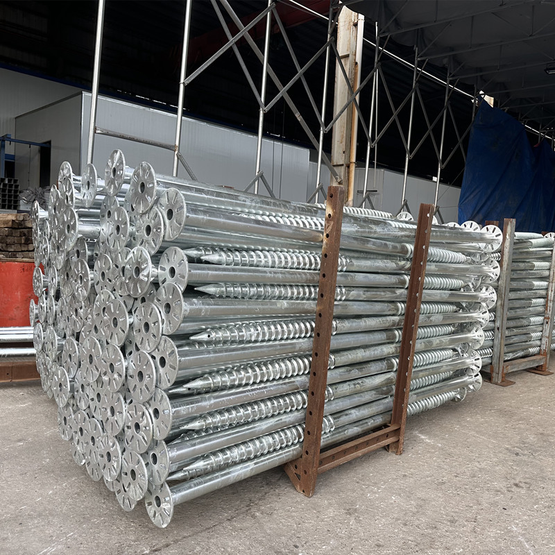 Continuous Welded Helix Ground Screw Anchor Pile for Ground Stabilization