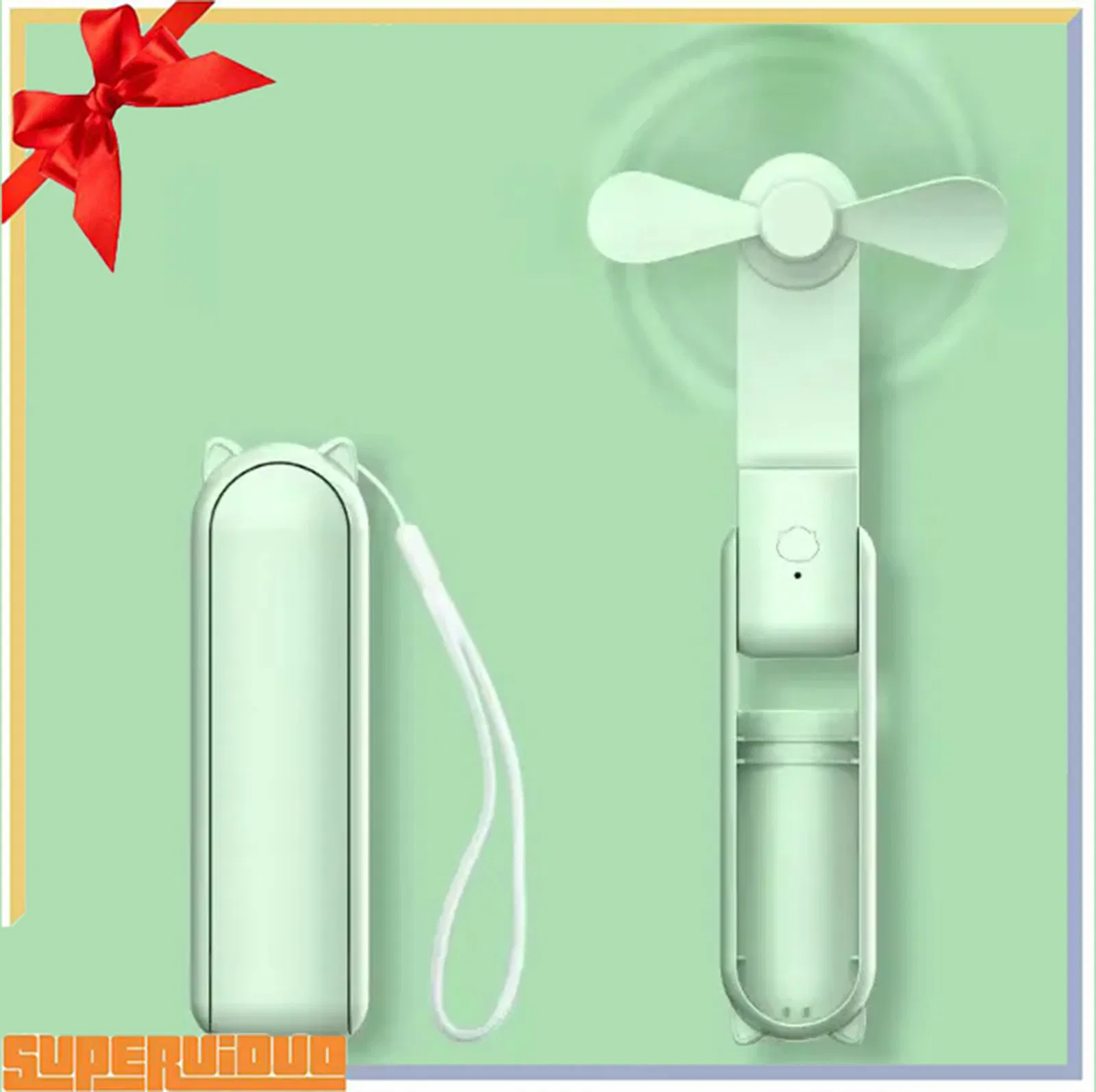 USB Rechargeable Foldable Mini Fan Portable Handheld Pocket Fan Small Electric Handy Folding Cooler Wholesale ODM OEM