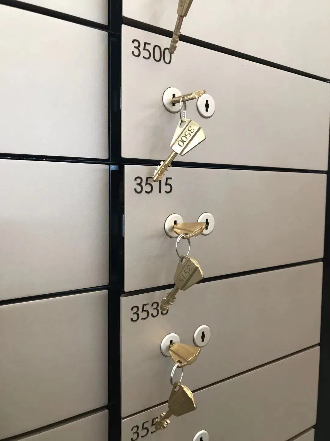 Copper Key Lock for Safe Deposit Box and Bullion Locker