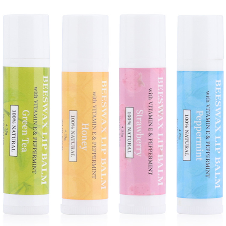Wholesale Butter Fruit Beeswax Enhanced Relieve Dry Waterproof Moisturizing Women Lip Balm