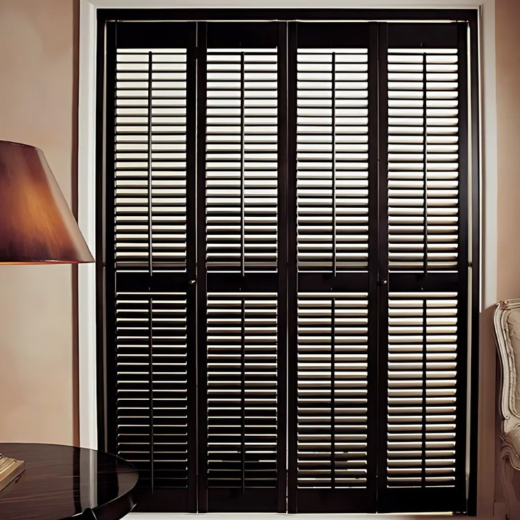 Home Custom Horizontal Opening Wood PVC Plantation Shutter