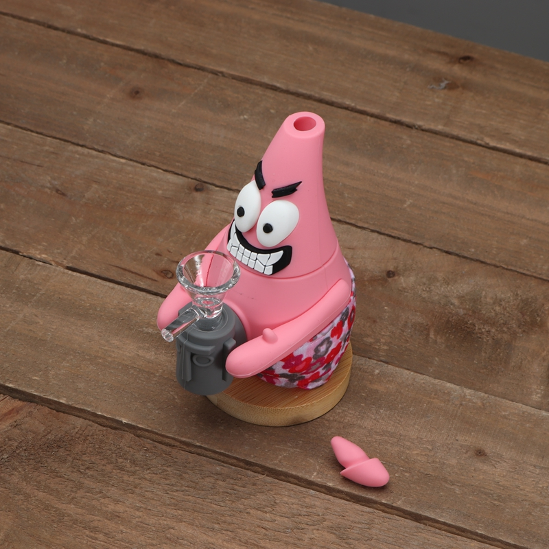 Patrick Star Shape Portable Hand Held Hookah Starfish Oil Burner Bottle
