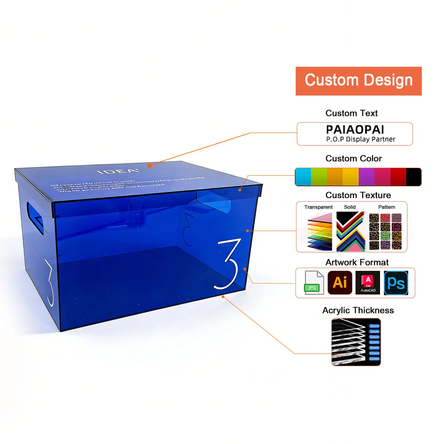 Acrylic Shoe Case Storage Customized Factory Transparent Display Cases for Nikeshoes Packaging Showcase Collection Retial Store with Lid Clear Plastic Gift Box