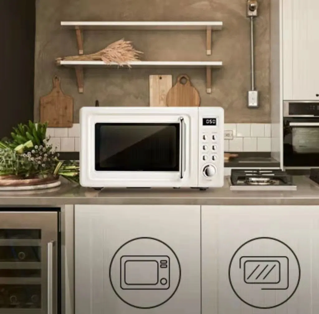 Retro Microwave Oven Household Small Mini Micro Baking Multifunctional Light Wave