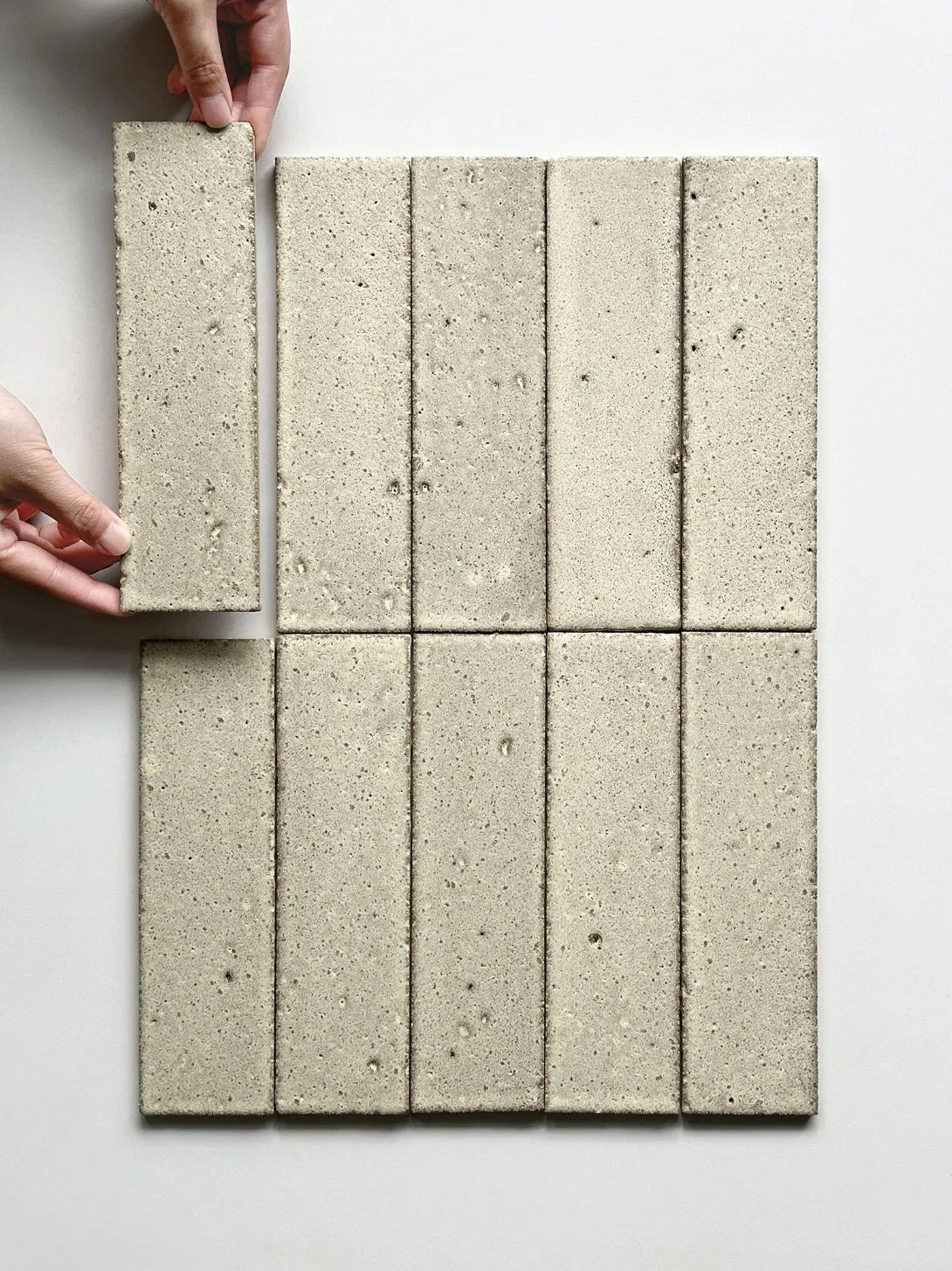 Green Seriesgravel Kiln Style Wall Tiles