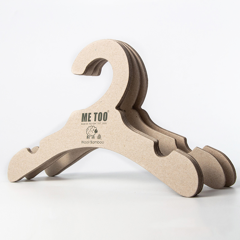 Factory Custom Design Boutique Paper Clothing Hangers Eco-Friendly Cardboard Pants Hanger