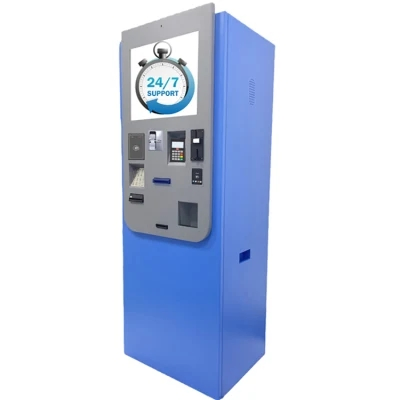 15.6inch Semi Outdoor Self Payment Kiosk Machine with Printer and Banknote Acceptor