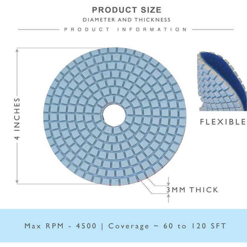 4 Inch Diamond Polishing Pad Stone Polishing Pad