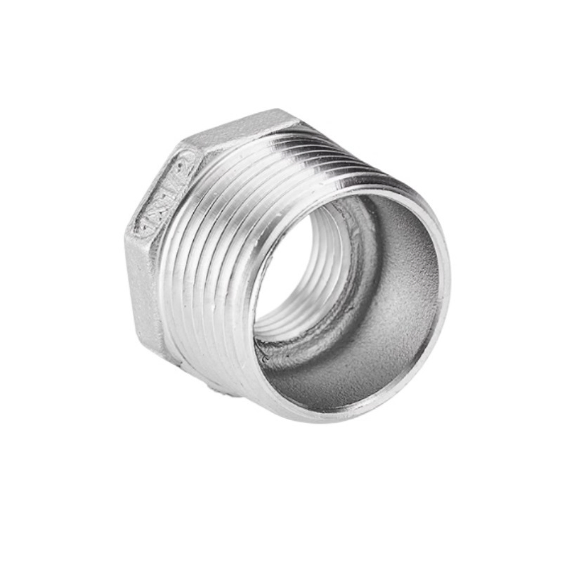 304 Stainless Steel Core Reducing Double Inner and Outer Wire Direct Variable Diameter Connector 1 Inch 4 Minutes 6 Minutes Core Thread Conversion