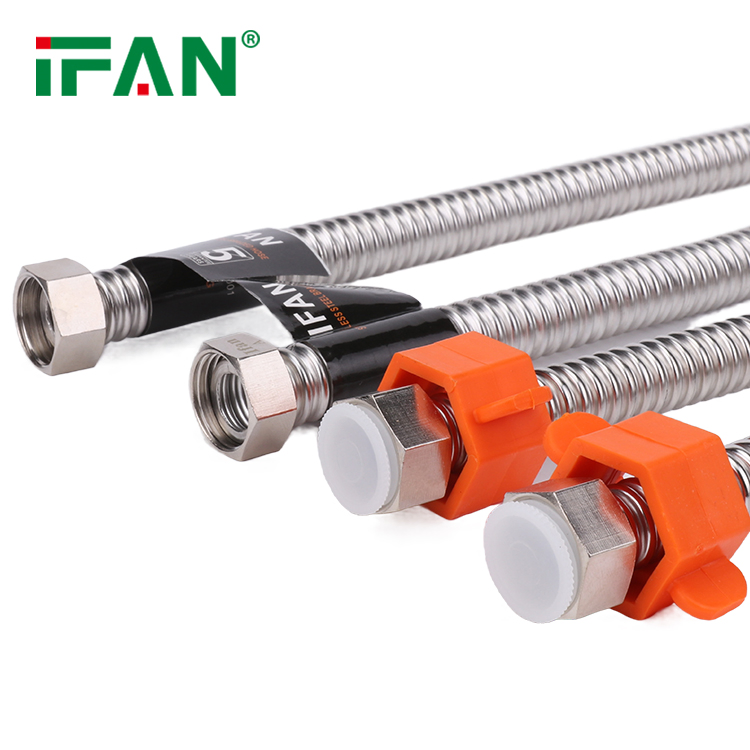 Ifan DIN 16892 Factory Price Flexible Shower Hose 304 Corrugated Stainless Steel Flexible Hose