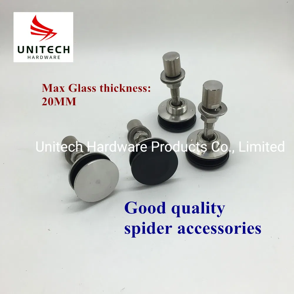 SS316L K Shape Glass Curtain Wall Fitting Glass Spider with Routel Glass Connector Accessories