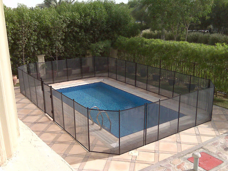 Temporary Swimming Safety Barrier in-Ground Security Pool Fence and Gates