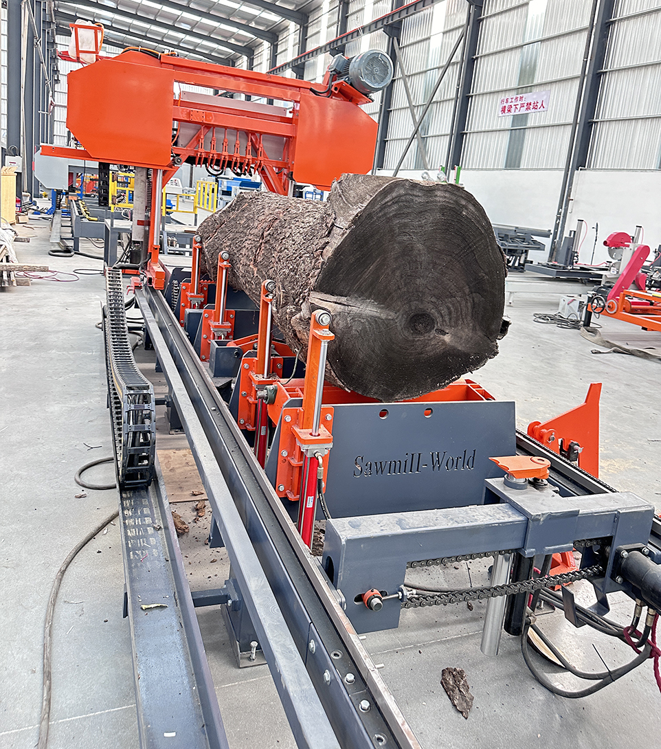 Ленточная пила по дереву гидравлическая промышленная