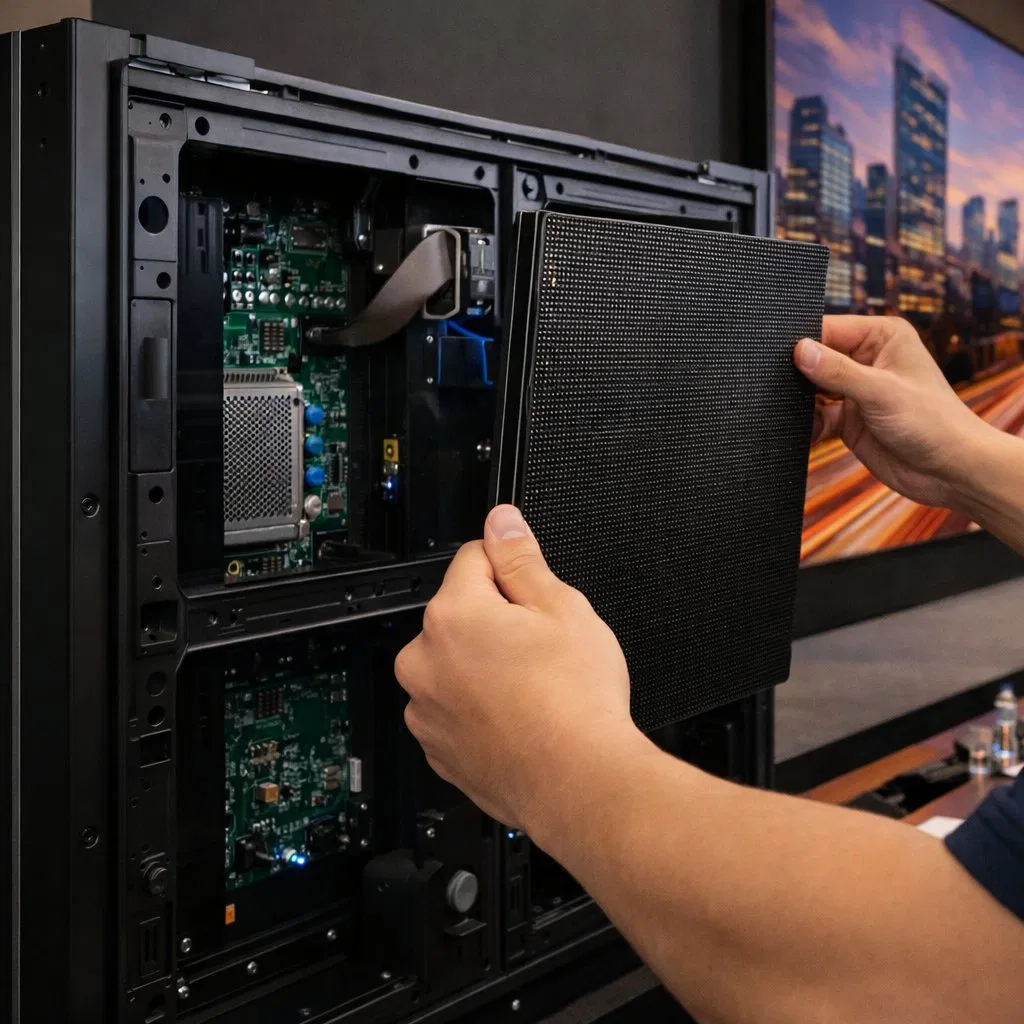 Premium High-Brightness Ultra-Slim Modular Conference-Grade P3.07 Indoor LED Video Wall Display System