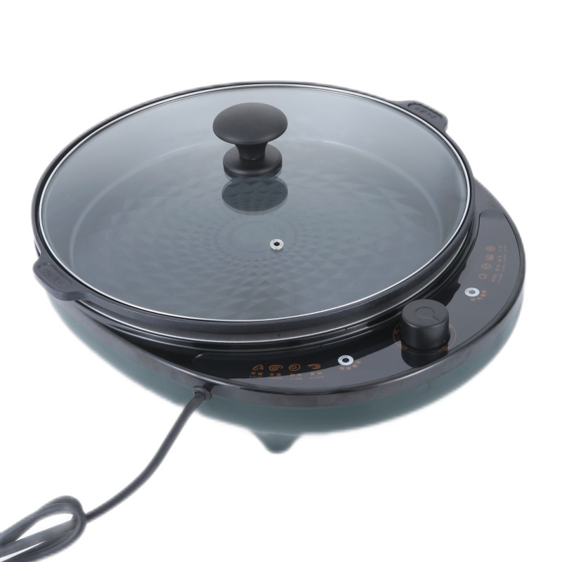 Aluminum Pizza Pan Non Stick Custom Logo Auto Temperature Control Electric Pan