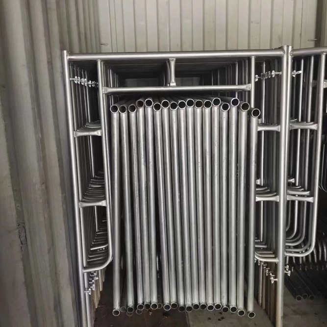 Building Material Flip Pin Ladder Scaffold Mason Frame Scaffolding a Type Walkthrough Scaffolding Frame H for Construction Catwalk Layher Scaffolding Foldable