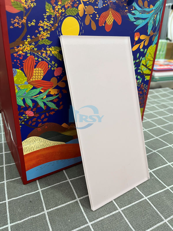 Acid Etched Jade Glass for Furniture Decoration