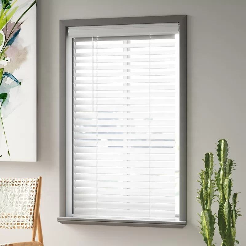 Traditional Natural Bleached Louver Blinds Timber Wooden Venetian Blinds for Interior Horizontal Louver Blinds