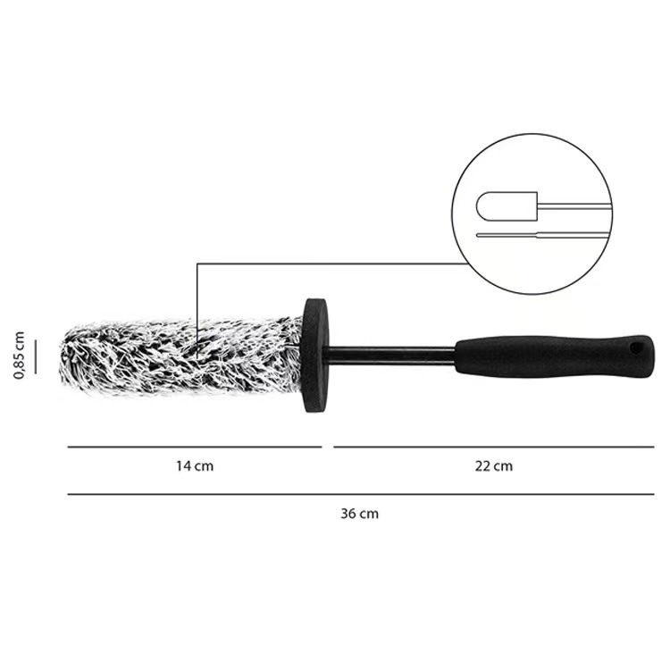 Esun Car Cleaning Product Highly Water Absorption Wheel Brush Car Cleaning Brush