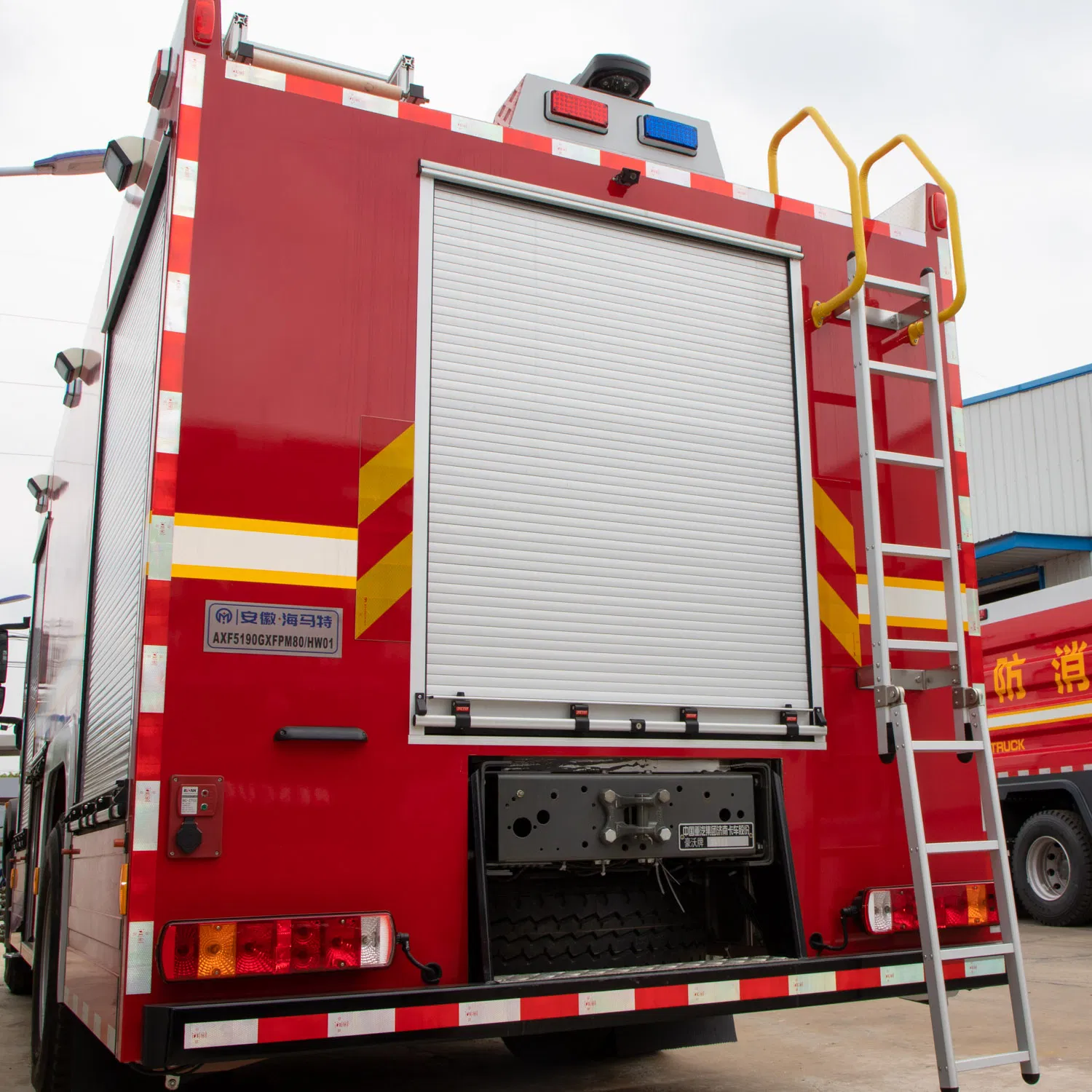 Tian Chang Customized Fire Truck Vertical Aluminum Shutter Door