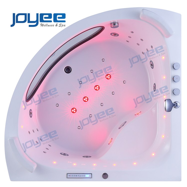 Угловая джакузи с гидромассажем и душем