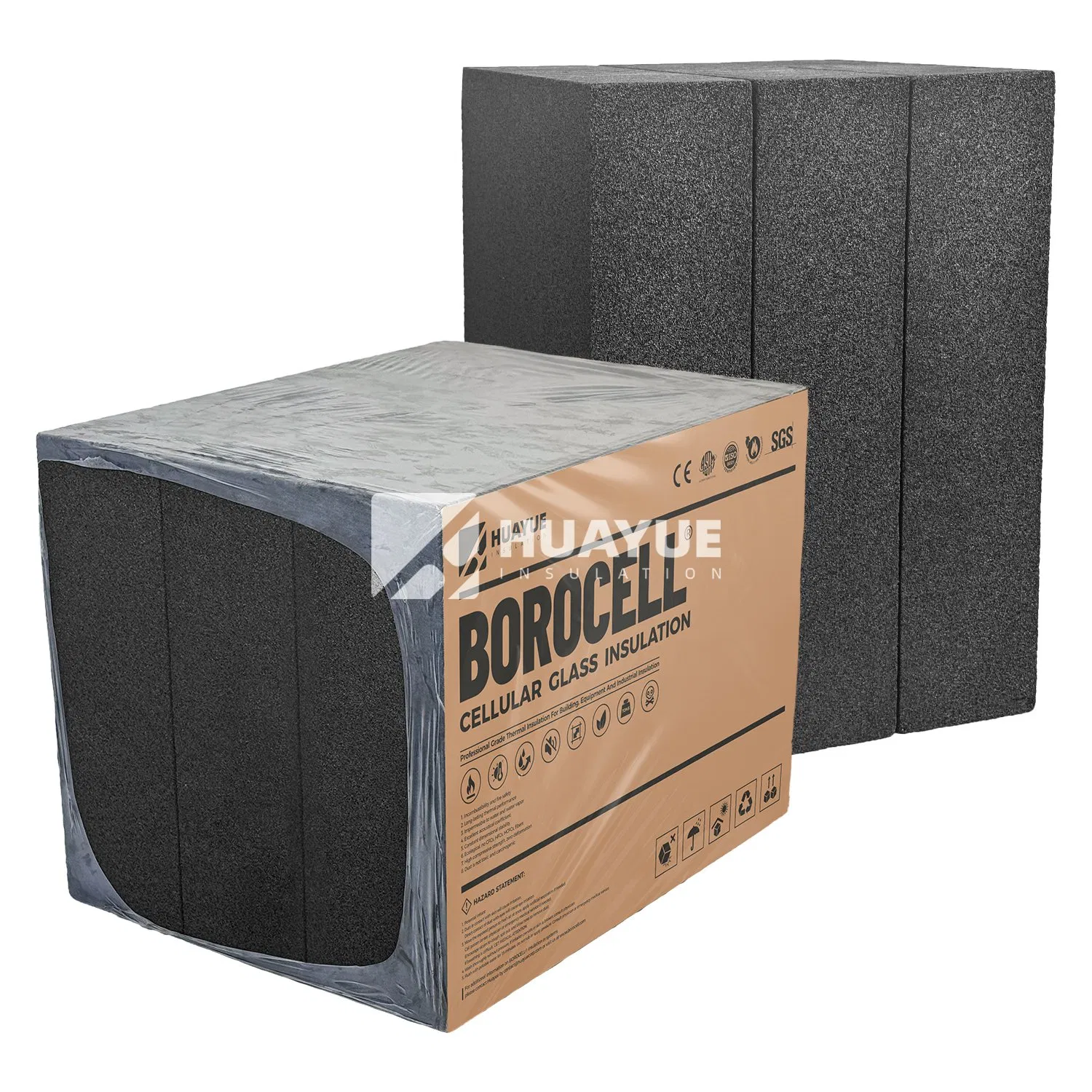 High Performance Cellular Glass Panels for Commercial Industrial Waterproof Insulation