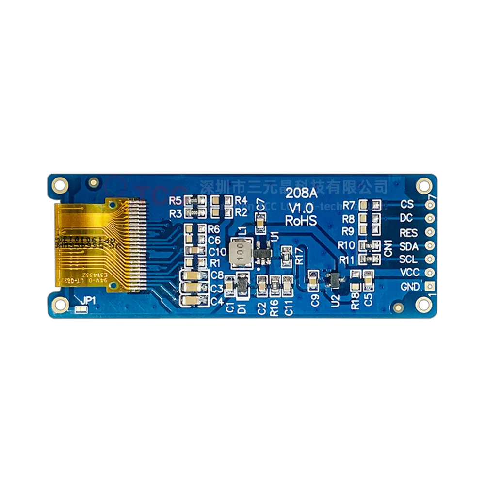 OLED дисплей 2.08 дюйма 256x64, SH1122, SPI/I2C