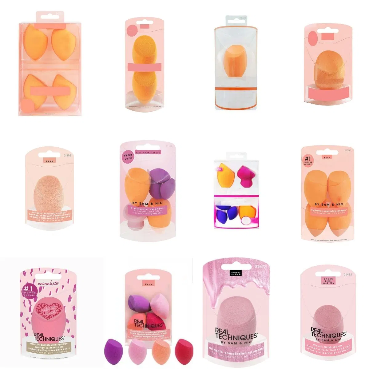 Foundation Make up Sponges Eye Shadow Wholesale Makeup Eggs Set Beauty Egg Cosmetic Blen Makeup Sponge Professional