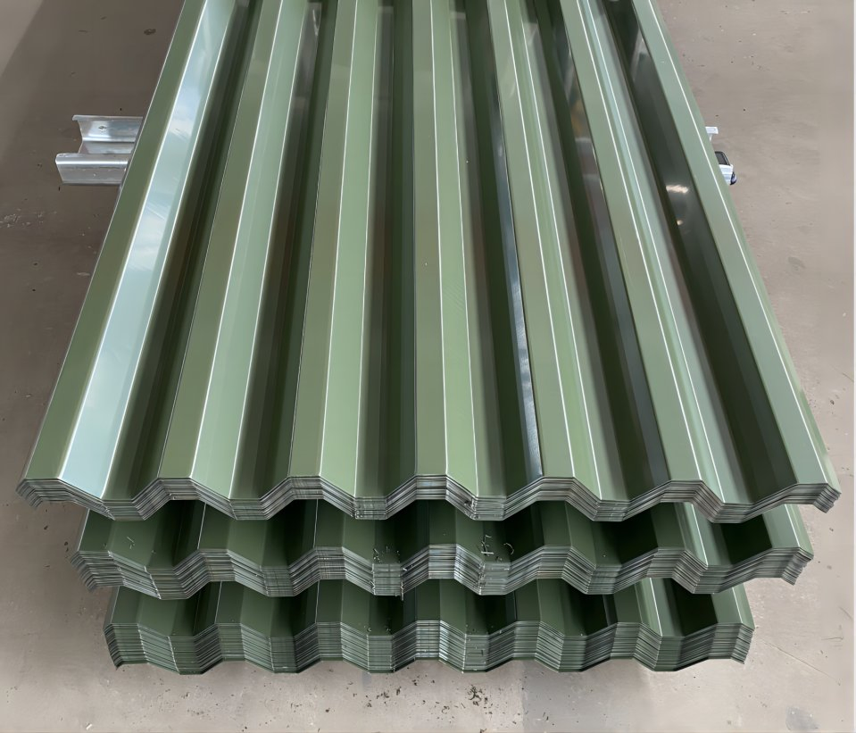 Type 35-125-750 Color Steel Plate Corrugated Tile Galvanized Pressed Steel Sheet