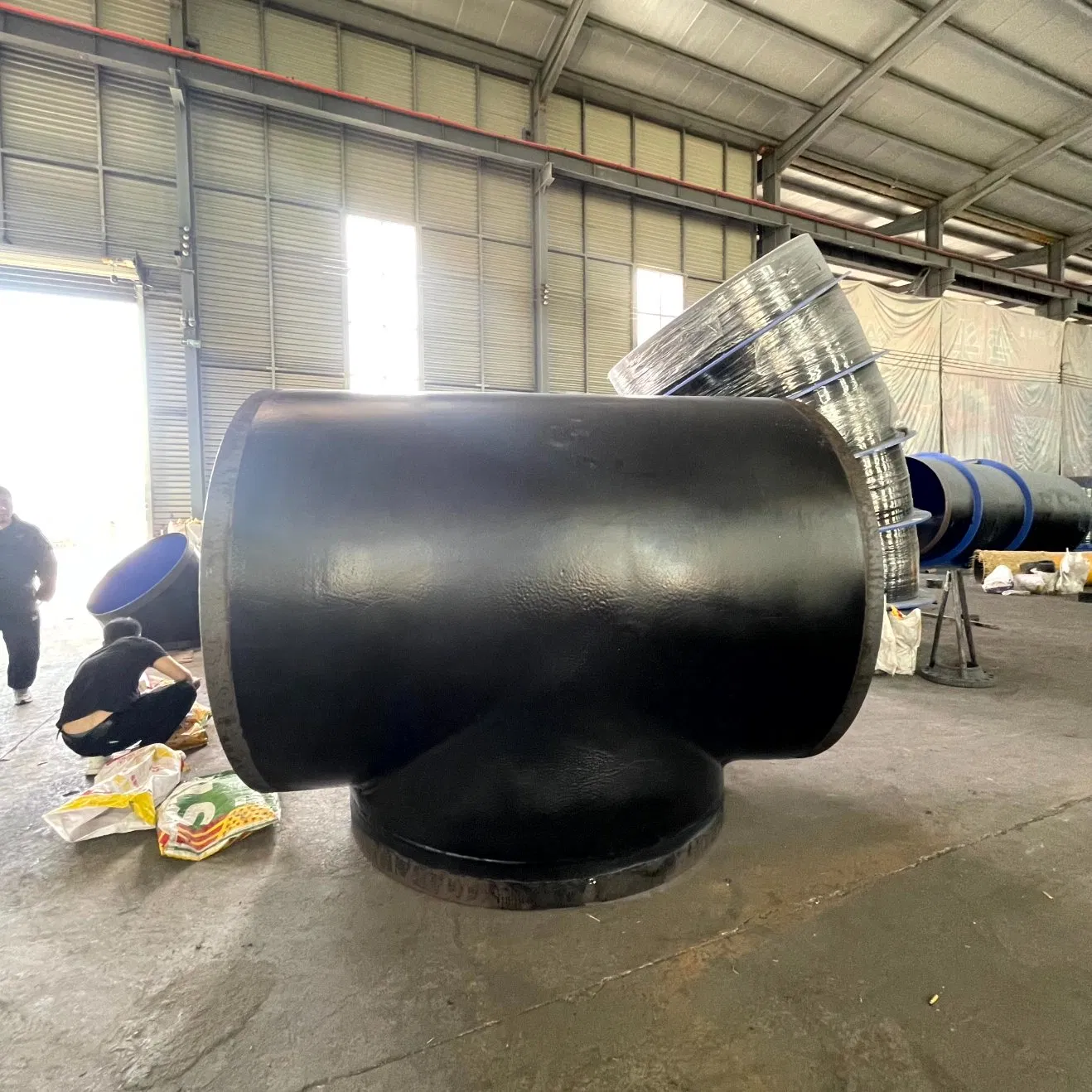 Wear-Resistant Impact-Resistant Pulverized Coal Pipeline Tee Connector