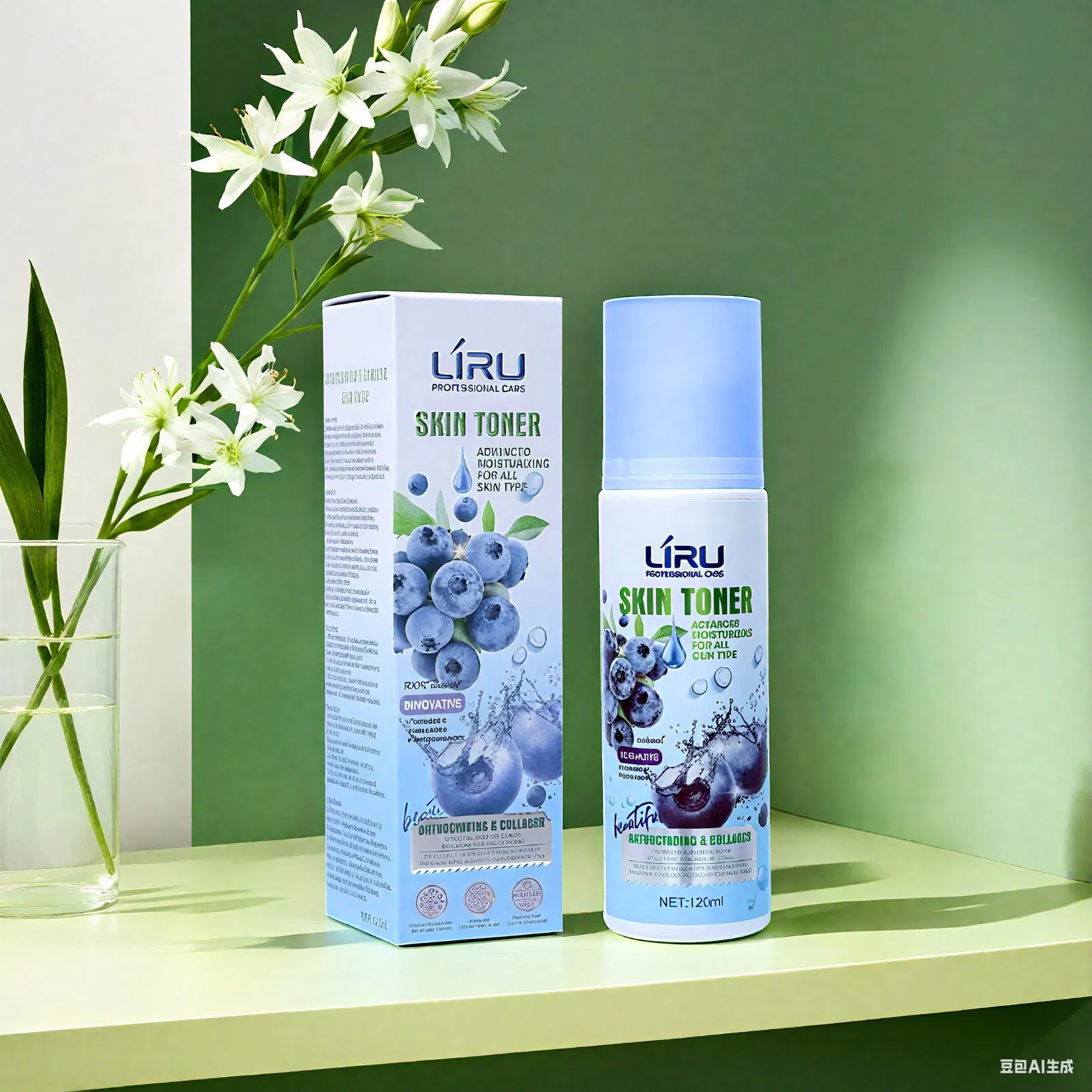 Liru Blueberry Infused Collagen Toner for Youthful Glow