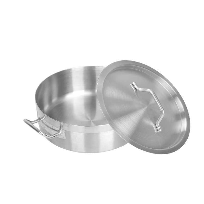 Кастрюля из нержавеющей стали для индукции с крышкой