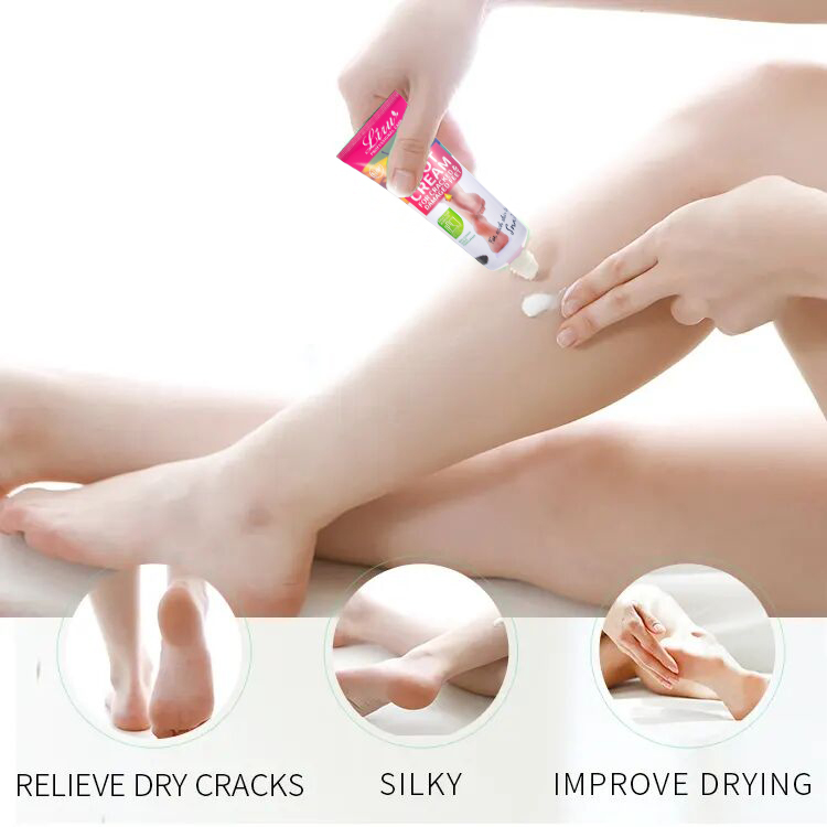 Liru Foot Care Snail Repair Anti-Crack Moisturizing Foot Cream for Dry Damaged Skin 80ml