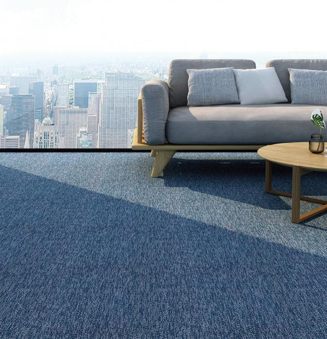 Модульный ковролин ПВХ для офиса, антискользящий