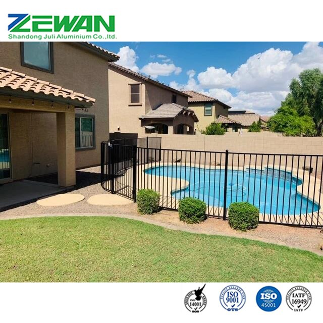 Aluminum Guardrailing Valla De Aluminio Powder Coating Swimming Pool Fencing Aluminum Fence
