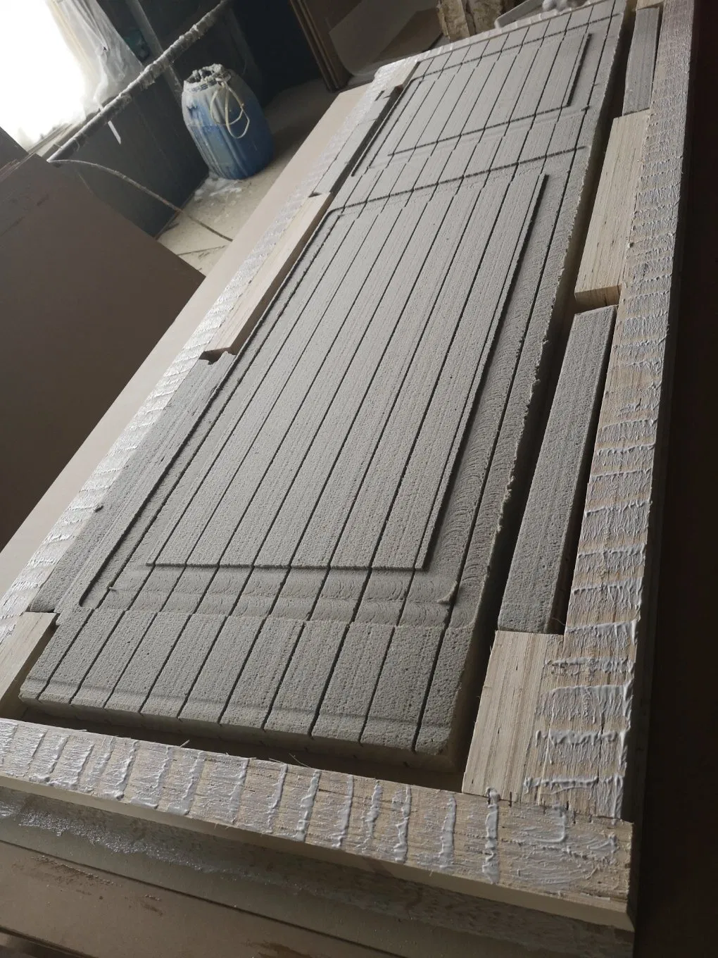 Влагостойкая WPC панель для дверей в ванную, PVC