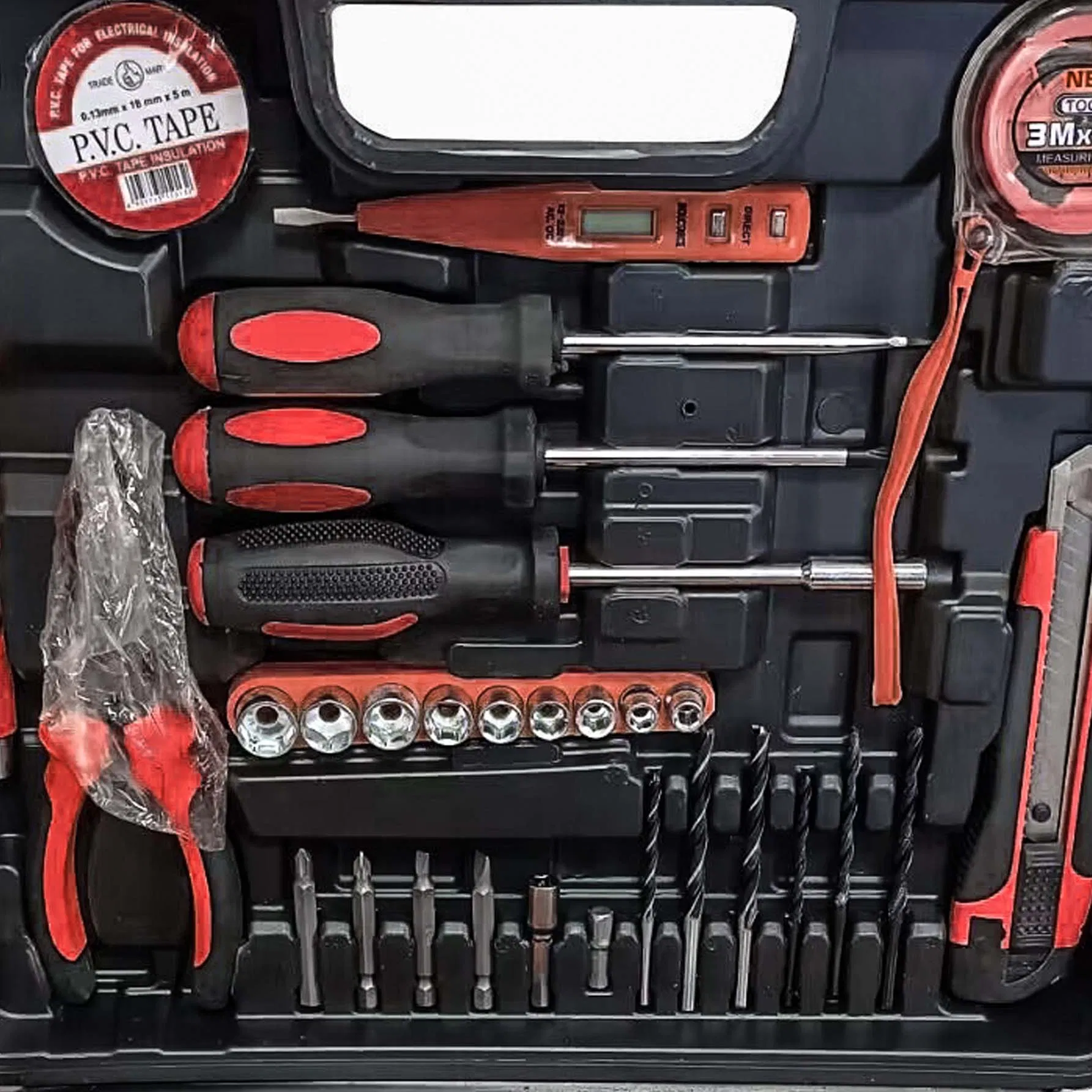 Electric Power Tool Screwdriver Lithium Battery Set Tool Box Set Hand Drilling Machine Krain Impact Drill Set Box Tool