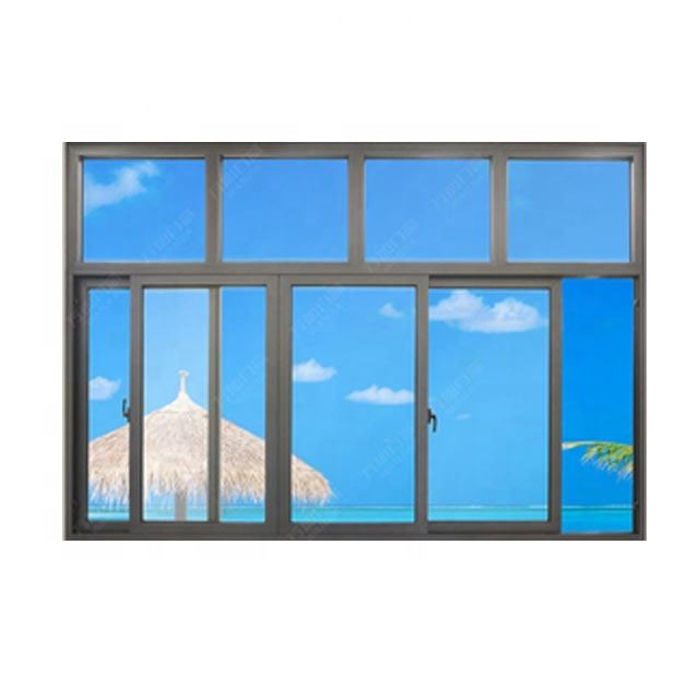 Wanjia Aluminum Double Glass Sliding Windows Automatic Sliding Window