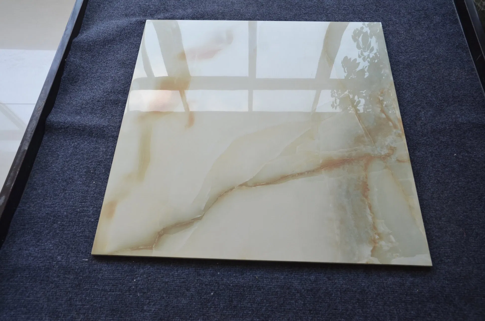 Porcelain 600 600 White Marble Kitchen Floor Luxury 600X600 Ceramic Stone Look Marble Tiles Floors Glazed Porcelain Tiles