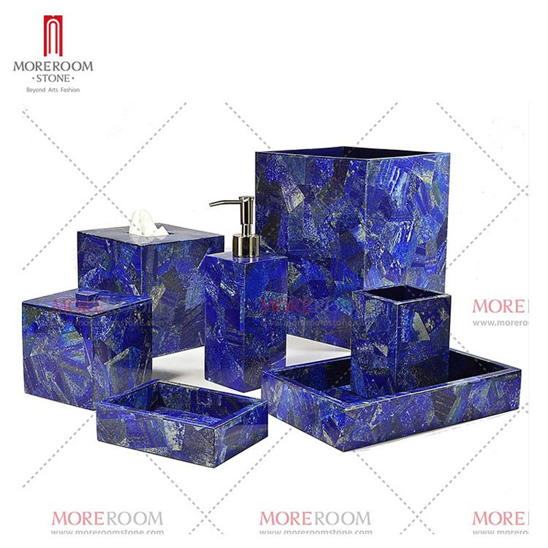 Lapis Lazuli for Bathroom Agate Bathroom Set