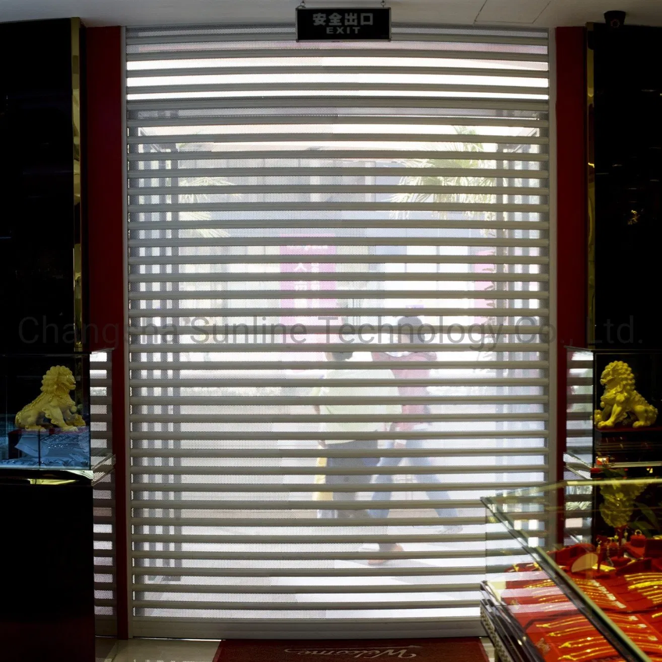 Automatic Aluminum Roller/Rolling Shutter Garage Door (77 mm single layer slats)