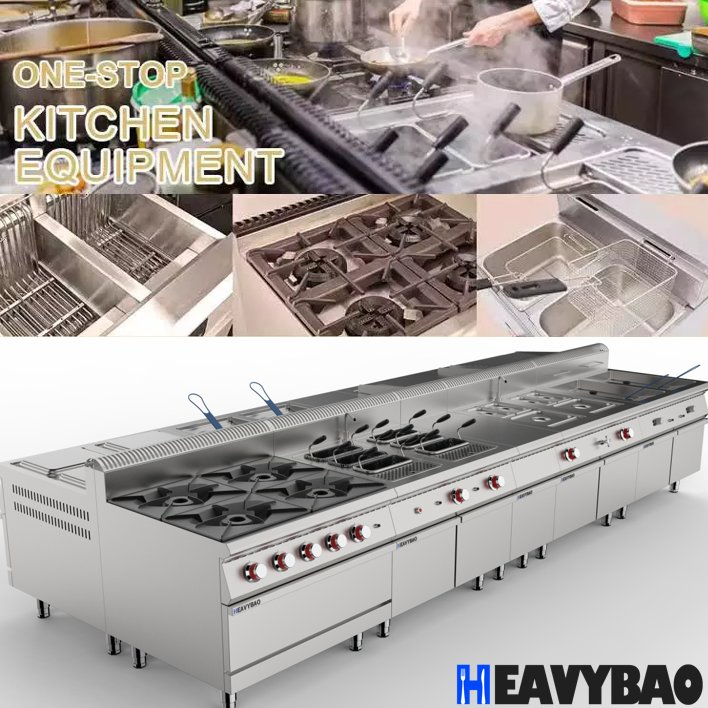 Heavybao Professional Horeca Kitchen Stainless Steel Hotel Commercial Kitchen Equipment
