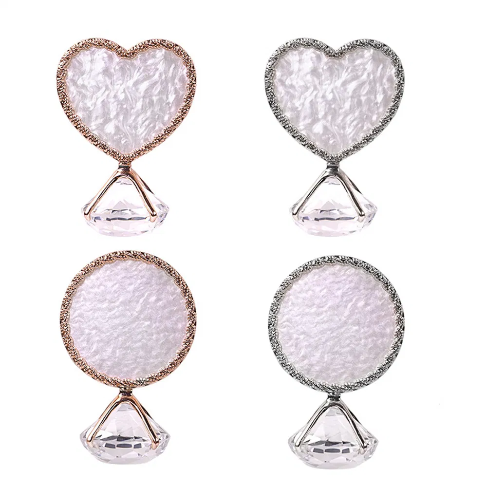 Luxurious Diamond Ring Resin Agate Manicure Tool Color Palette Fasle Nail Tips Display Nail Art Display